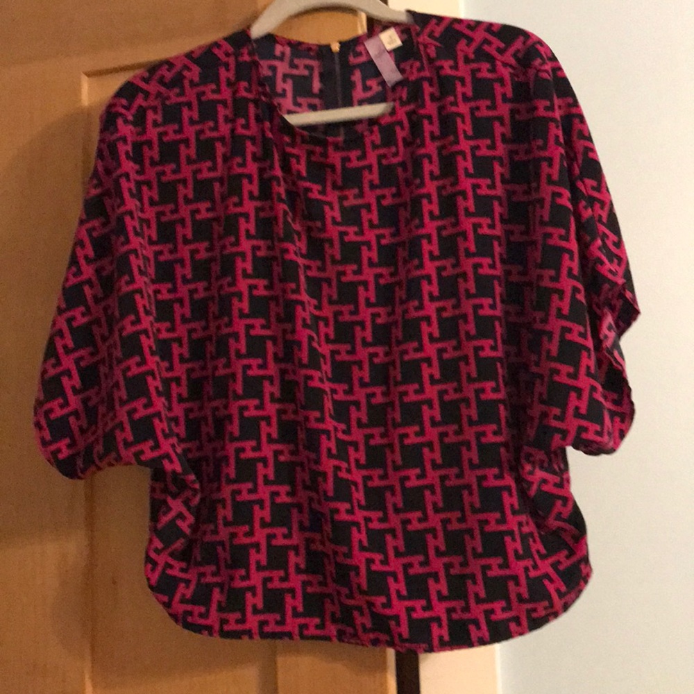 Poncho-style Flowy Blouse